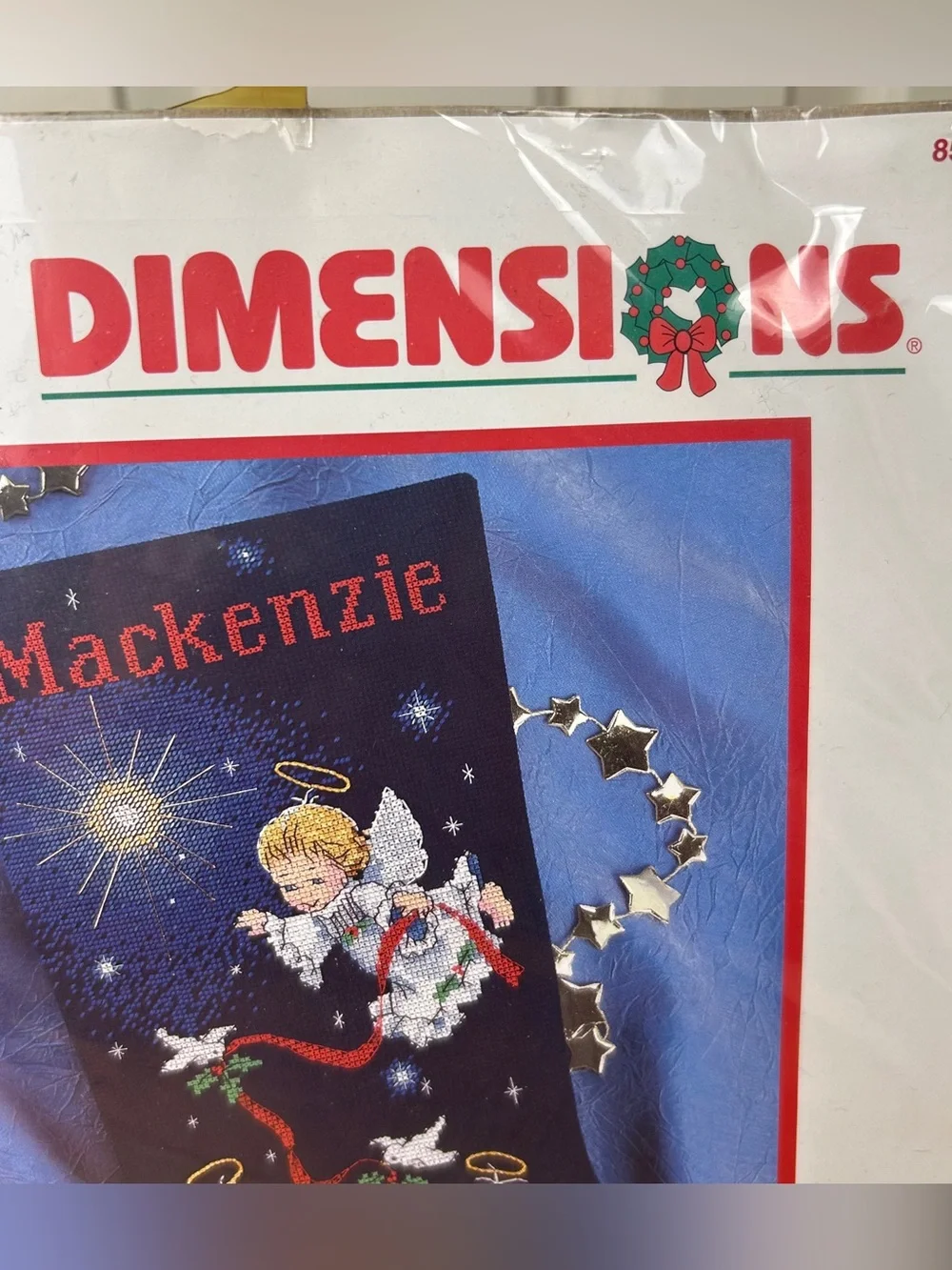 Vintage New Unopened 1997 Dimensions Music From Heaven Stocking Cross Stitch Kit